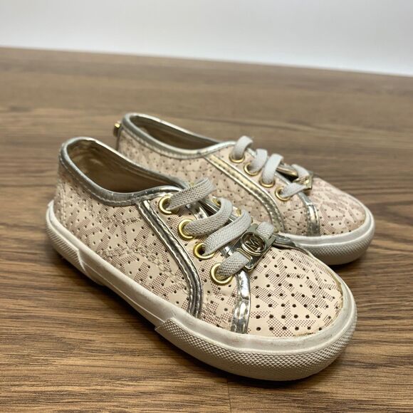 Michael Kors Baby Girls' Ivy Sneakers Size 6 | Ivory Designer Shoes - Picture 1 of 11